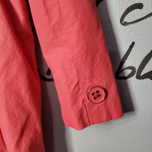 The Tower Collection by London Fog Hot Pink Trench Coat, S - Picture 6 of 10